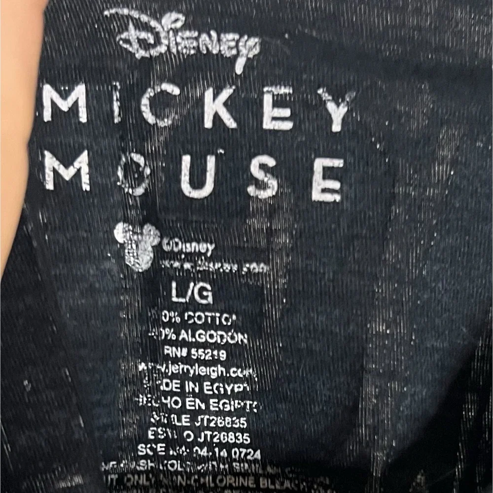 Mickey Mouse Original 28 Tshirt Sz Large Kids Black‎ Graphic Print